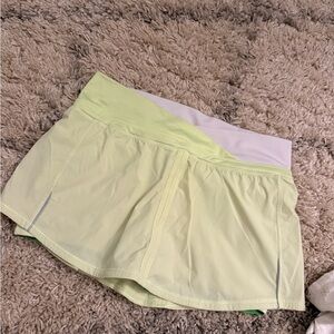 Lululemon Women's Light Green tennis skirt